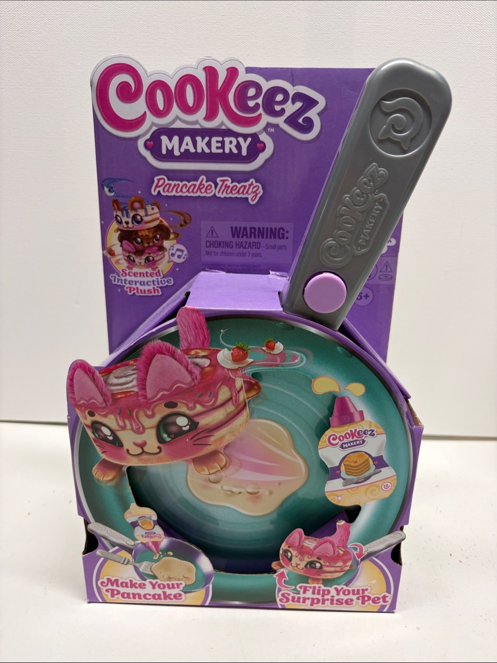Cookeez Makery Pancake Treatz Pink Interactive Plush Toy